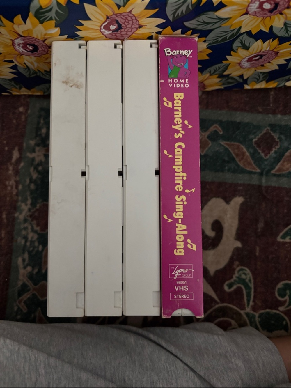 Barney's Campfire Sing-Along VHS - Pink Spine
